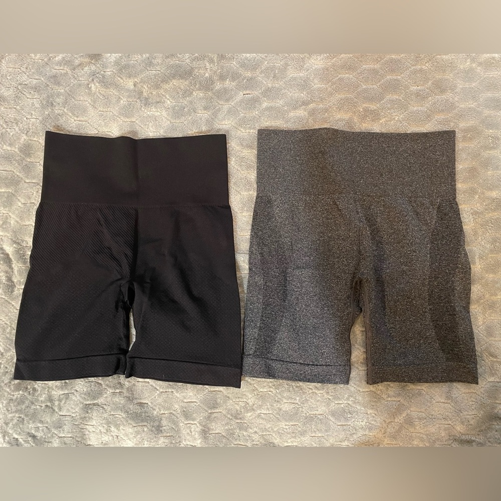 2 pairs- seamless sports shorts NWOT